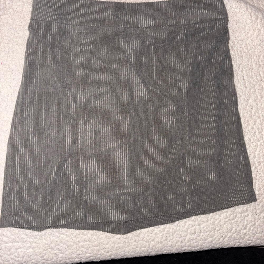 Sincerely Jules Gray Mini Corduroy Skirt